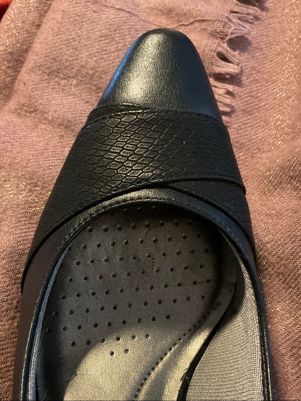 LifeStride Black Slingback Heels Comfort Soft System Pumps 3” Heel, Size 7M NWOT - Picture 7 of 8